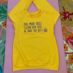 Environmental sweater yellow